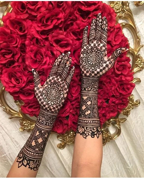 Soft Bead Stylish Full Hand Mehndi Design Structure Soft Bead Stylish Full Hand Mehndi Design Structure